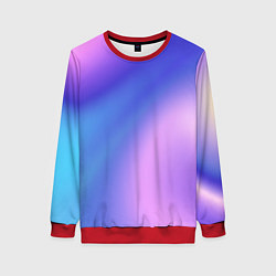 Свитшот женский Color multicolored gradient, цвет: 3D-красный