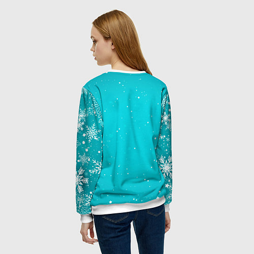 Женский свитшот Голова лошадки / 3D-Белый – фото 4