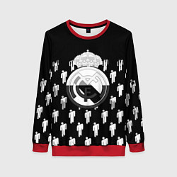 Свитшот женский Реал Мадрид люди краски, цвет: 3D-красный