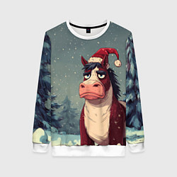 Женский свитшот Уставшая лошадь