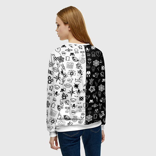 Женский свитшот Манчестер сити ачивки / 3D-Белый – фото 4