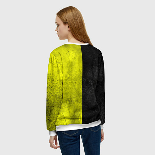 Женский свитшот Borussia Dortmund / 3D-Белый – фото 4