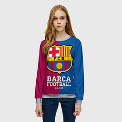 Свитшот женский Barca Football, цвет: 3D-меланж — фото 2