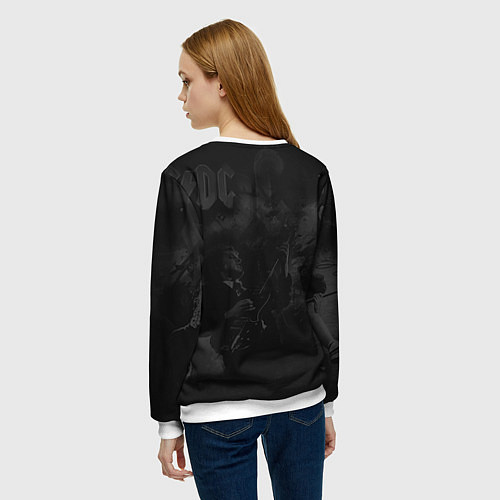 Женский свитшот AC/DC / 3D-Белый – фото 4