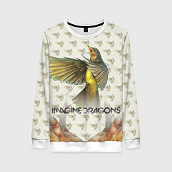 Свитшот женский Imagine Dragons: Fly, цвет: 3D-белый