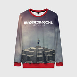 Свитшот женский Imagine Dragons: Night Visions, цвет: 3D-красный