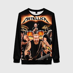Свитшот женский Metallica Band, цвет: 3D-черный