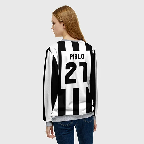 Женский свитшот Juventus: Pirlo / 3D-Меланж – фото 4