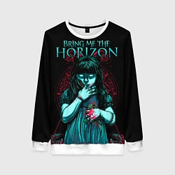 Свитшот женский BMTH: Zombie Girl, цвет: 3D-белый