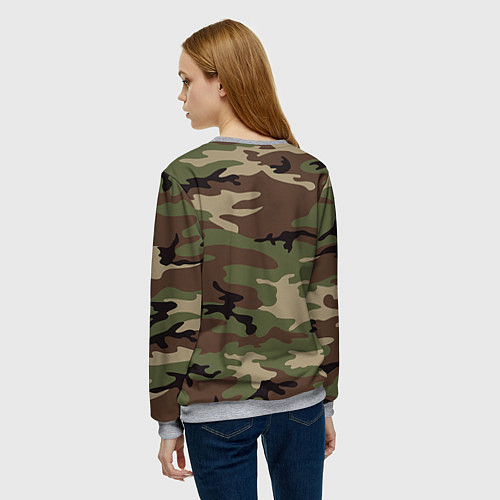 Женский свитшот Униформа дембеля / 3D-Меланж – фото 4