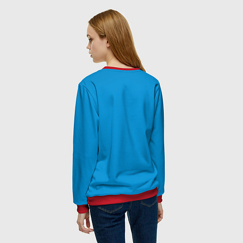 Женский свитшот Биатлон / 3D-Красный – фото 4