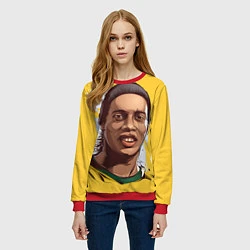 Свитшот женский Ronaldinho Art, цвет: 3D-красный — фото 2