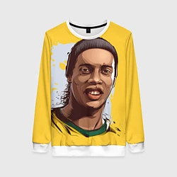 Свитшот женский Ronaldinho Art, цвет: 3D-белый