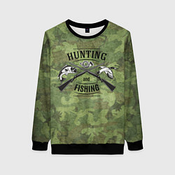 Свитшот женский Hunting & Fishing, цвет: 3D-черный