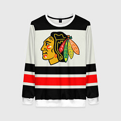 Свитшот женский Chicago Blackhawks, цвет: 3D-белый