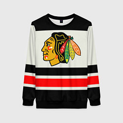 Свитшот женский Chicago Blackhawks, цвет: 3D-черный