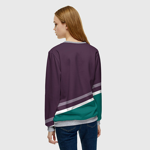 Женский свитшот Anaheim Ducks Selanne / 3D-Меланж – фото 4