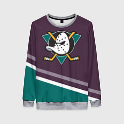 Свитшот женский Anaheim Ducks Selanne, цвет: 3D-меланж
