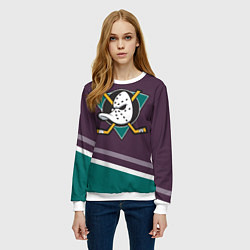 Свитшот женский Anaheim Ducks Selanne, цвет: 3D-белый — фото 2