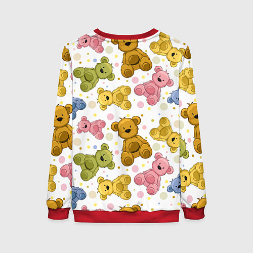 Женский свитшот Любимые медвежата / 3D-Красный – фото 2