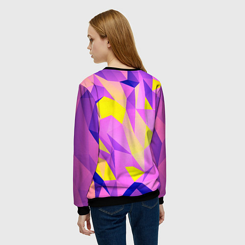 Женский свитшот Texture / 3D-Черный – фото 4