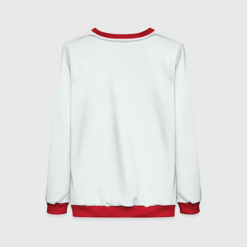 Женский свитшот Гагарин в полете / 3D-Красный – фото 2