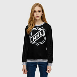 Свитшот женский NHL, цвет: 3D-меланж — фото 2