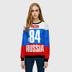 Свитшот женский Russia: from 84, цвет: 3D-черный — фото 2