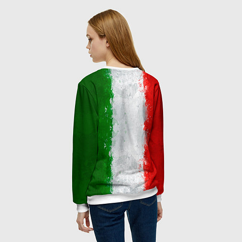 Женский свитшот Italian / 3D-Белый – фото 4