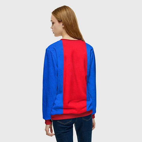 Женский свитшот ЦСКА ФК / 3D-Красный – фото 4