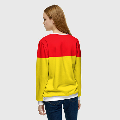 Женский свитшот Сборная Испании: Евро 2016 / 3D-Белый – фото 4