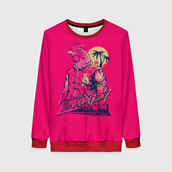 Свитшот женский Hooking Over People?, цвет: 3D-красный