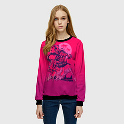 Свитшот женский We grab pizza later, цвет: 3D-черный — фото 2