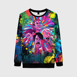 Свитшот женский Red Hot Chili Peppers Art, цвет: 3D-черный