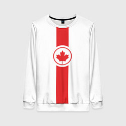 Свитшот женский Канада, цвет: 3D-белый