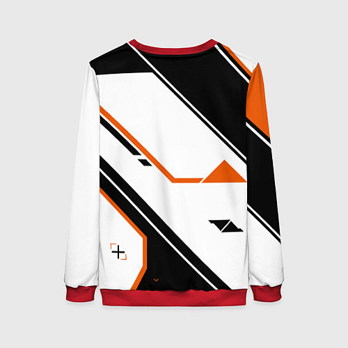 Женский свитшот CS:GO Asiimov P250 Style / 3D-Красный – фото 2