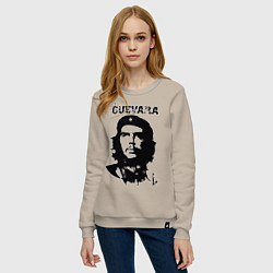 Свитшот хлопковый женский Che Guevara, цвет: миндальный — фото 2
