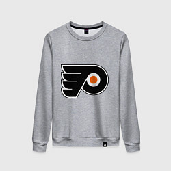 Свитшот хлопковый женский Philadelphia Flyers, цвет: меланж