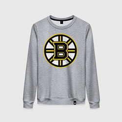 Свитшот хлопковый женский Boston Bruins, цвет: меланж