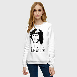 Свитшот хлопковый женский The Doors, цвет: белый — фото 2