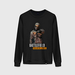 Свитшот хлопковый женский Battlefield Hardline, цвет: черный