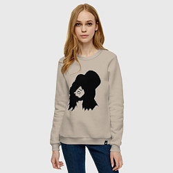 Свитшот хлопковый женский Guns n Roses - Slash, цвет: миндальный — фото 2