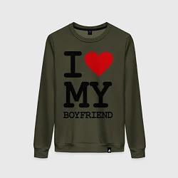 Женский свитшот I love my boyfriend