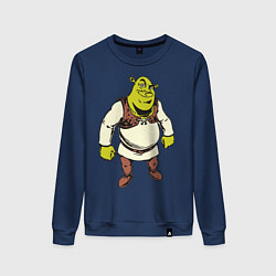 Свитшот хлопковый женский Shrek 3, цвет: тёмно-синий