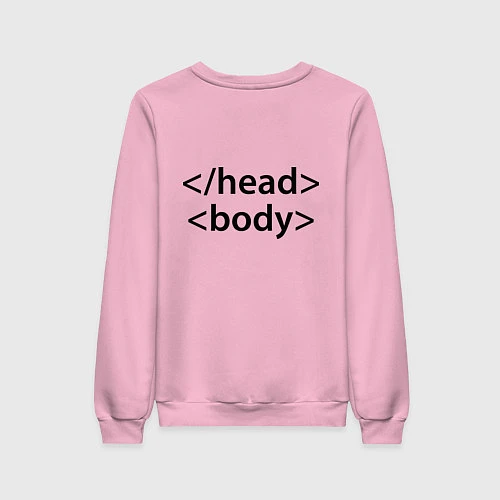 Женский свитшот Head Body / Светло-розовый – фото 2