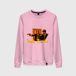 Свитшот хлопковый женский Pulp Fiction, цвет: светло-розовый