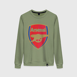 Свитшот хлопковый женский Arsenal FC, цвет: авокадо