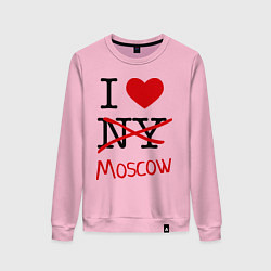 Женский свитшот I love Moscow
