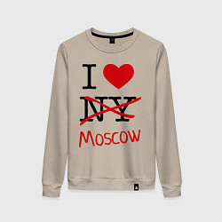 Женский свитшот I love Moscow