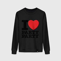 Женский свитшот I Love Party